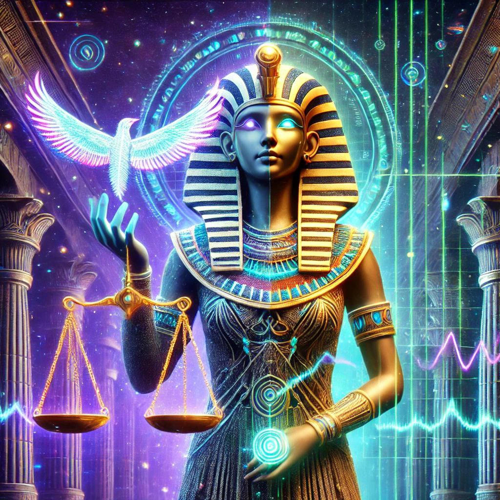 Maat with her feather of truth
